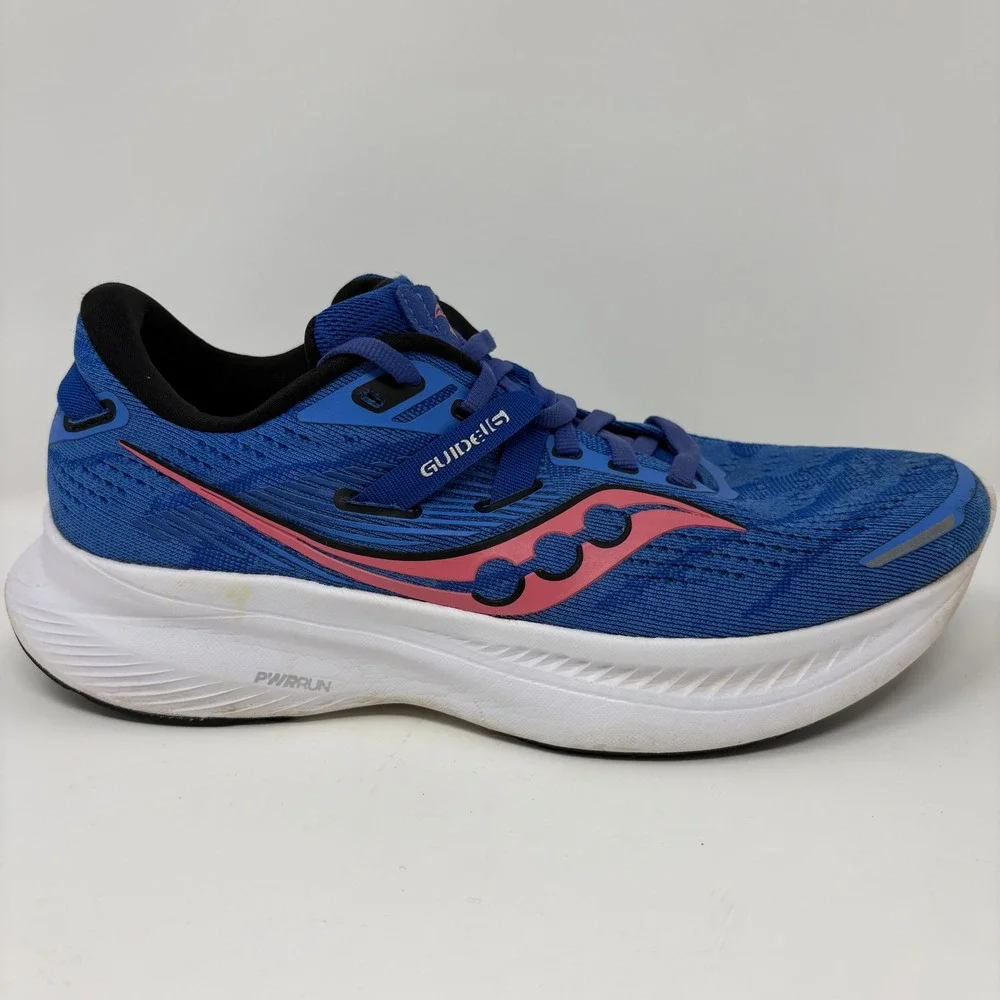 Saucony Guide 15 Women's Size 8 Blue White Running Shoes (S10810-35)